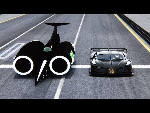 Bugatti Black Devil VGT Concept vs Thrust SSC at Special Stage Route X