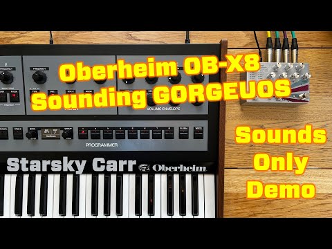 Oberheim OBX8 Sound Only Demo