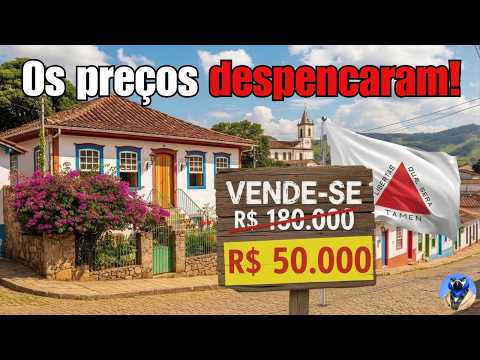 10 cidades no interior de Minas Gerais onde os preços das casas caíram muito.