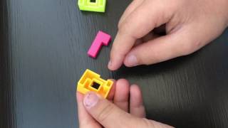Puzzle cube toy keychain solution (fast method)