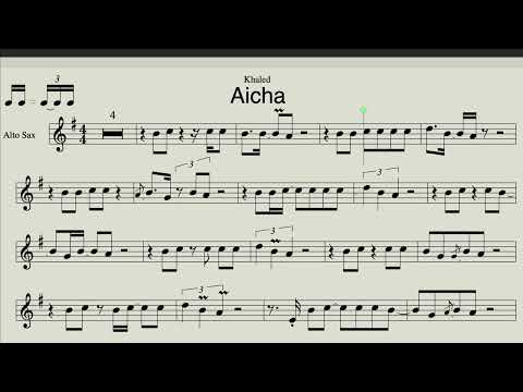 Saxophone Alto Sheet Music - Cheb Khaled - Aicha