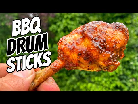 BBQ Chicken Drumsticks vom Grill - Mega saftig und einfach die besseren Hähnchen-Keulen !