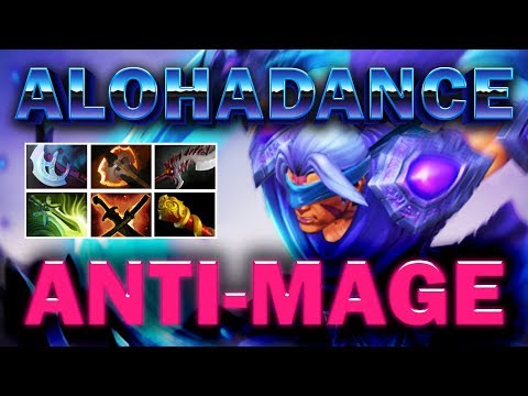 ALOHADANCE Anti-mage Farming Machine Full Rat Strat Dota 2 Pro Highlights