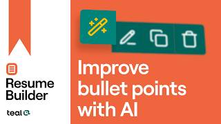 How to Write Resume Bullet Points That Get Interviews (with AI)