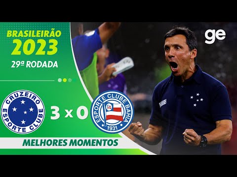 Gols e lances de Cruzeiro x Bahia