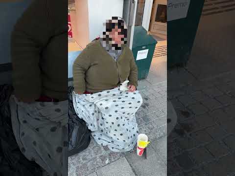 Fully able-bodied woman continues to beg outside Hemköp