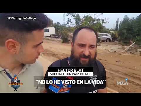 🖤 'El Chiringuito' acompaña al Paiporta CF para ayudar al pueblo.
