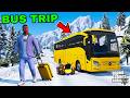 Franklin And Friends Going Bus Trip To Snow Mountain In GTA 5