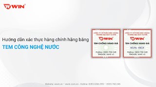 Xác thực hàng chính hãng bằng tem công nghệ nước