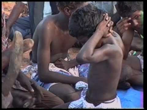 Start Aboriginal initiation ceremony in Borroloola, Australia