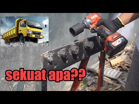 test and test the strength of the wheel bolt opening machine - DCK KDPB358Z /EM CORDLESS BRUSHLES...