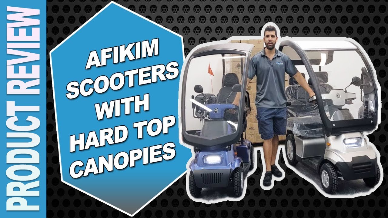 Afikim Scooters With Hard Top Rain Covers