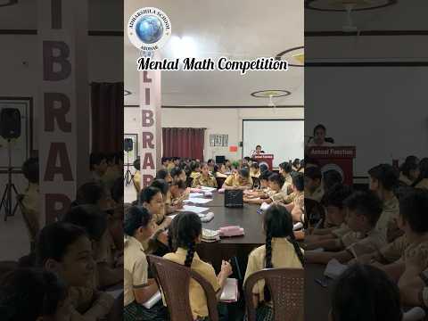 🧠 MENTAL MATH COMPETITION 🧠A Mental Math Competition was organised for the students of Class 7.