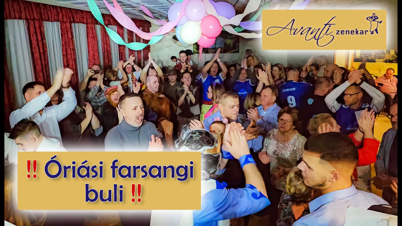 Óriási farsangi buli