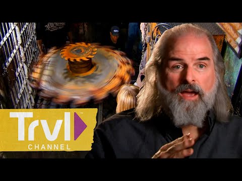 No One is Safe From GIANT Spinning Saw Blade | Making Monsters | Travel Channel