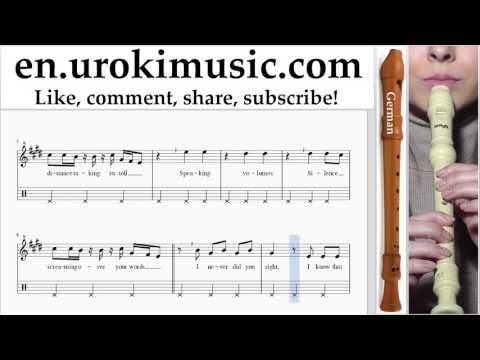 Recorder lessons (G.) Imagine Dragons - Start Over Sheet Music Tutorial Part#2 um-i352