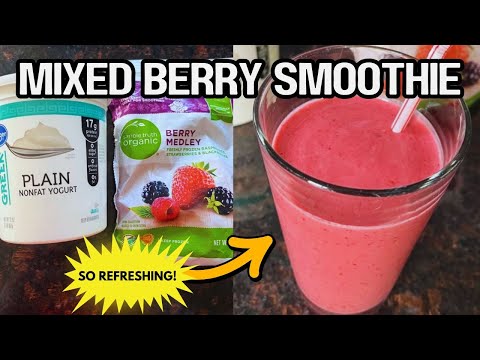 Easy Mixed Berry Smoothie Recipe: Energizing Antioxidant Blast 🥤 3-MIN Healthy & Irresistibly Creamy