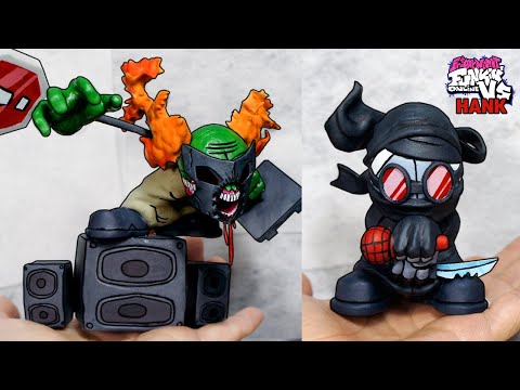 [FNF] Making Accelerant Hank & Tricky the Clown Sculpture Timelapse - Friday Night Funkin' MOD