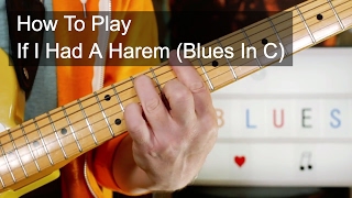 'If I Had A Harem (Blues In C)' Prince Guitar Lesson