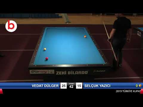 VEDAT DÜLGER & SELÇUK YAZICI Bilardo Maçı - 2019 TÜRKİYE KUPASI 2.ETAP ERKEKLER-3.ÖN ELEME