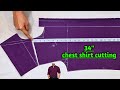 34 Chest Shirt Cutting Gents Shirt Ki Cutting