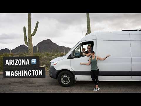 Roadtripping 1,600 miles from Arizona to Washington (The end of full time van life)