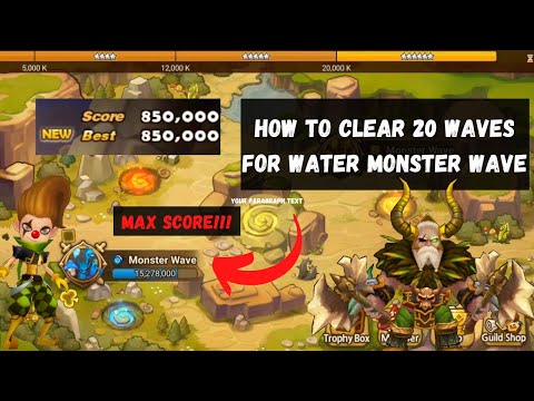 How To Clear 20 Waves In Water Monster Wave (Subjugation)