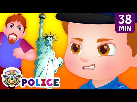 ChuChu TV Police Save the New York Souvenir Kids Gifts from Bad Guys | ChuChu TV Kids Videos