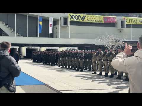 Dan policije Kantona Sarajevo: Postrojavanje jedinica MUP-a KS na platou Skenderije