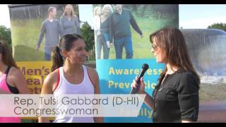 Congresswoman Tulsi Gabbard (HI) at the Congressional Workout