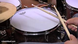 Video thumbnail for Remo White Suede Heads by drumclips