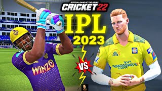 KKR vs CSK IPL 2023 New Teams T10 Match In Cricket 22 - RtxVivek