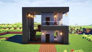 I Built A Modern House In Minecraft! #minecraft