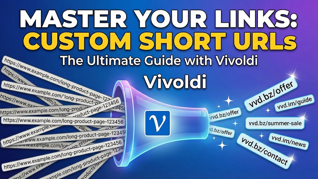 How to Create a Custom Short URL with Vivoldi