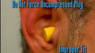 Fitting Foam Earplugs