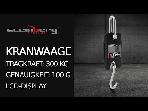 Video - Kranwaage - 300 kg / 100 g - schwarz - Basic