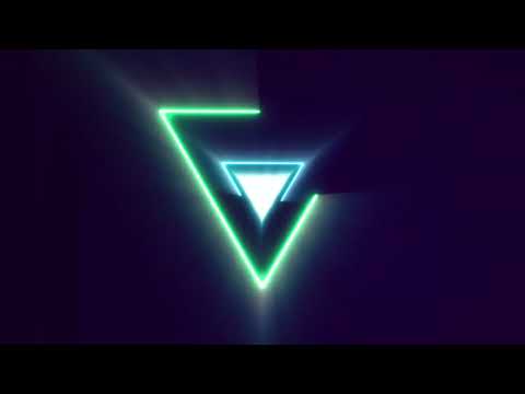 Colorful Abstract Neon Laser Light Triangle Corridor Background VJ Loops