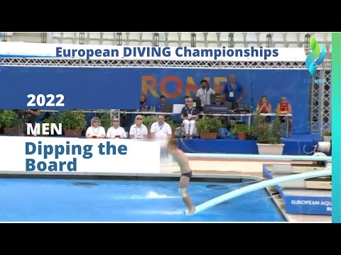 2022 1 Meter Diving Men Dip The Board - European Championships