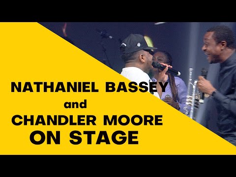 NATHANIEL BASSEY AND CHANDLER MOORE ON STAGE,  RENDER THE SONG "OLORUN AGBAYE" @ AT THE EXPERIENCE