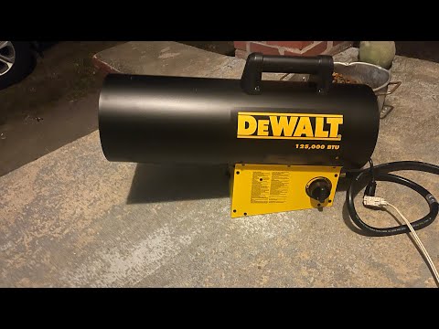 DeWALT 125,000 BTW Heater | Running