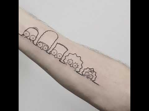 The Simpsons 🖤 tattoo