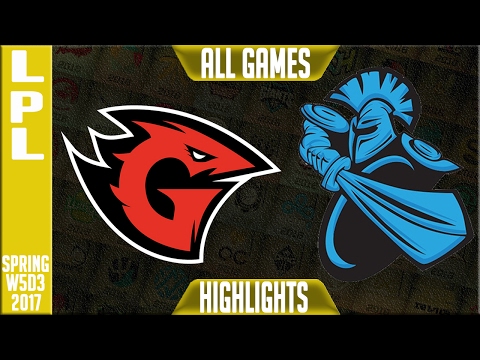 Game Talents vs Newbee All Games - LPL Week 3 Day 3 Spring 2017 - GT vs NB All Games