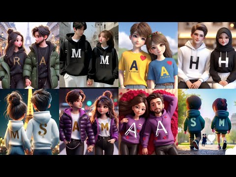 Couple Name dp | A - Z alphabet dpz for couples | Couple cartoon name dpz | Whatsapp name dp couple