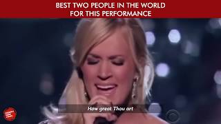 How Great Thou Art (with Lyrics) - Carrie Underwood and Vince Gill