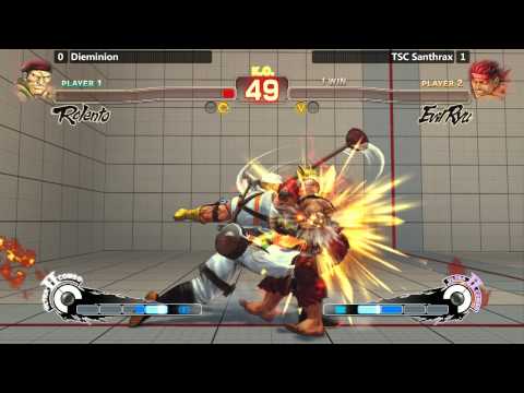 USF4 @ Last Man Standing 3 - Dieminion (Rolento) vs TSC Santhrax (Evil Ryu) [720p/60fps]