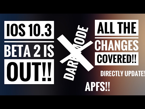 iOS 10.3 beta 2. All the changes/new features covered!!