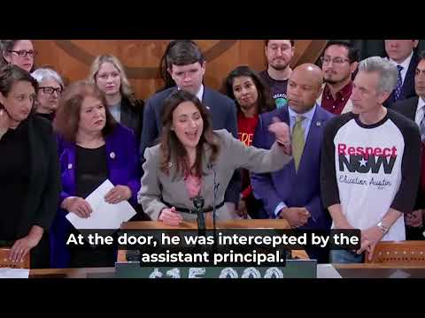 Rep. Gina Hinojosa speaks about raising Teacher pay.