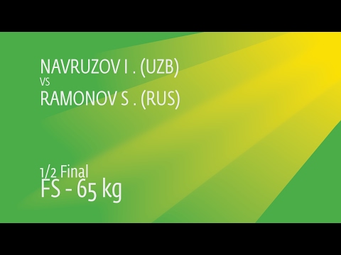1/2 FS - 65 kg: S. RAMONOV (RUS) df. I. NAVRUZOV (UZB) by TF, 18-7