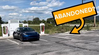 Tesla Supercharger V3 in Mill Hall, PA: Abandoned
