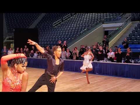 Kristers Smits and Elizabeth Shlimovich Utah march 2020. Youth latin final jive